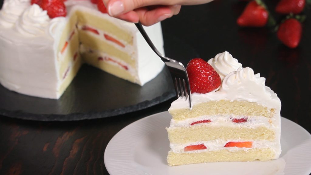 strawberries shortcake