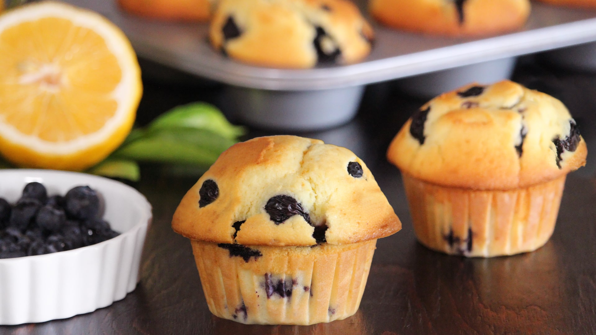 muffin blueberry lemon