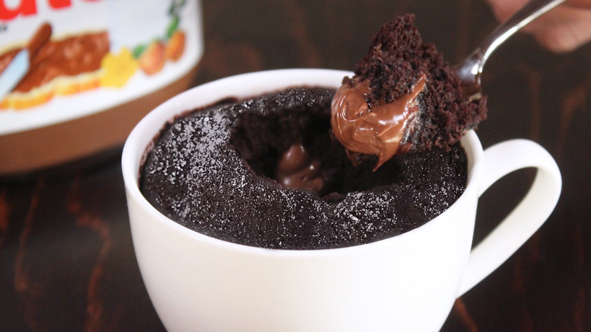 NUTELLA MUG CAKE