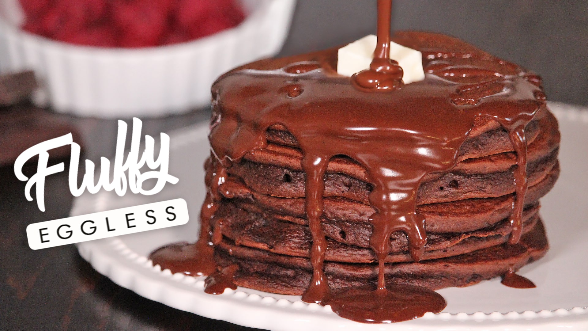 EGGLESS CHOCOLATE PANCAKES