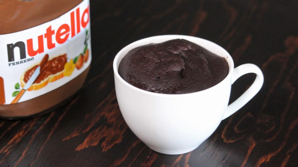 nutella mug cake