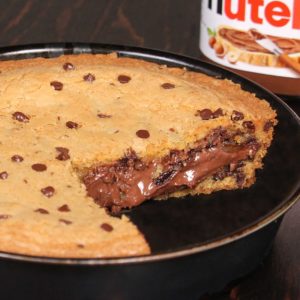 nutella skillet cookie