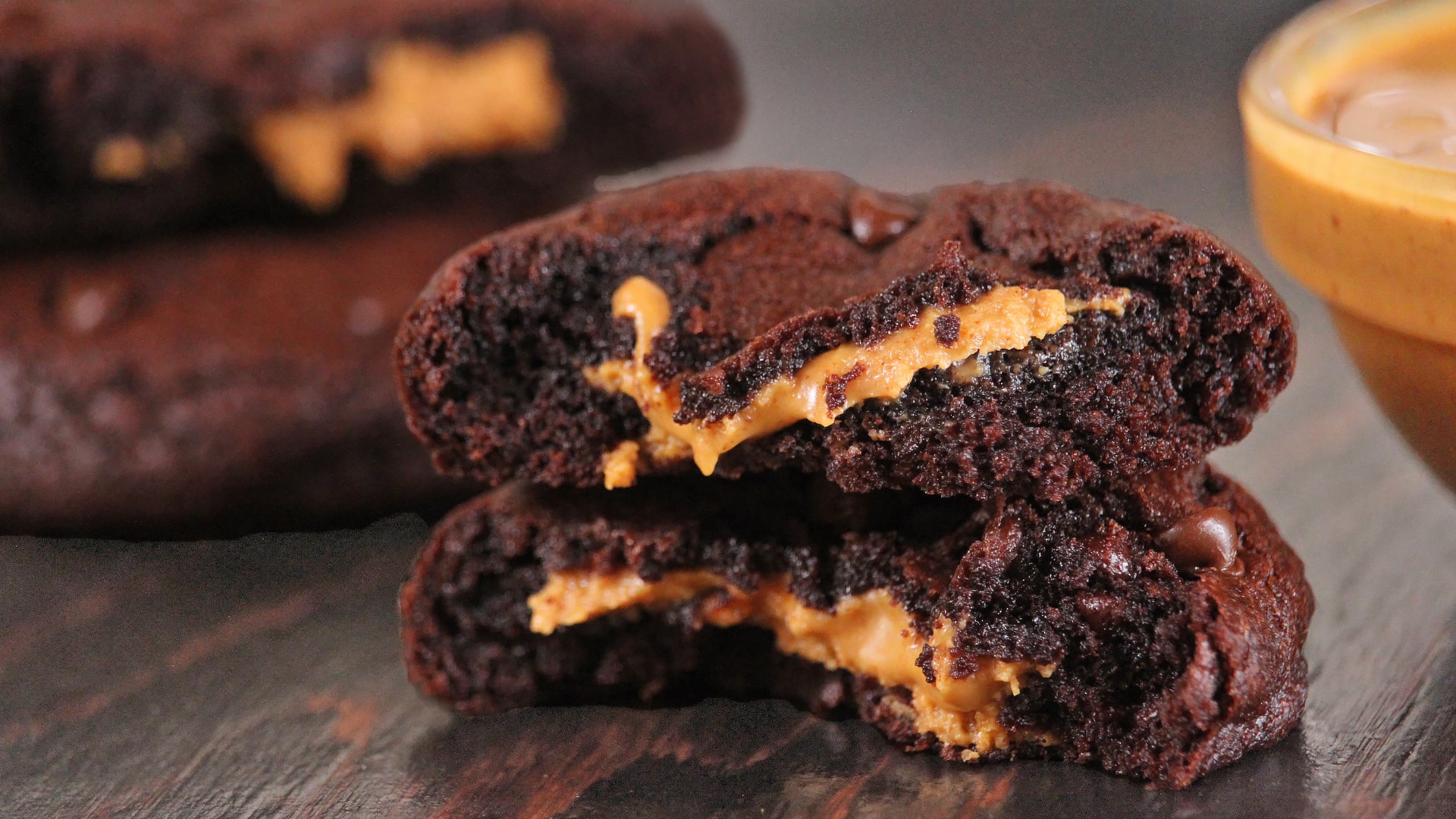 PEANUT BUTTER CHOCOLATE COOKIES