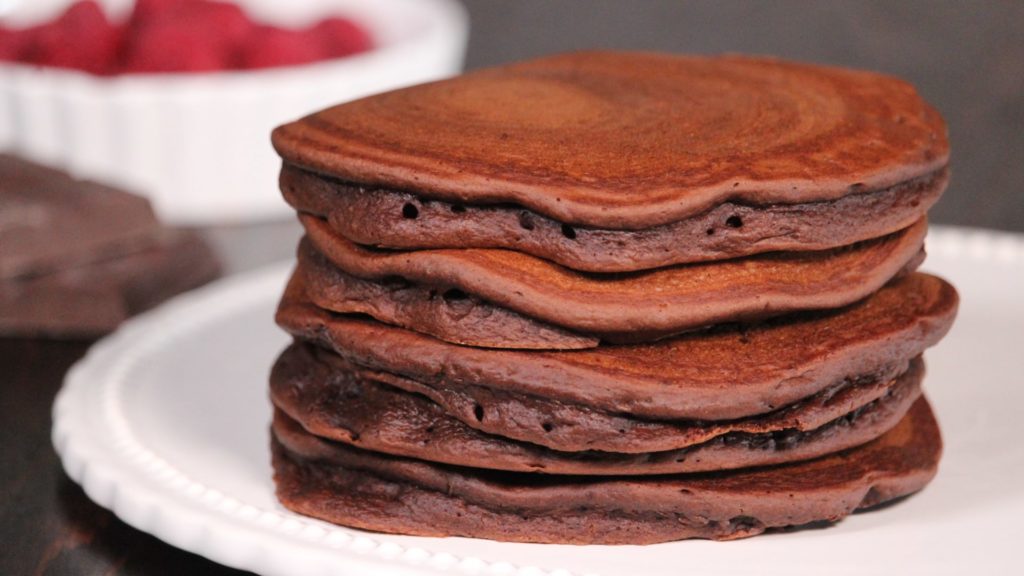 eggless chocolate panckaes