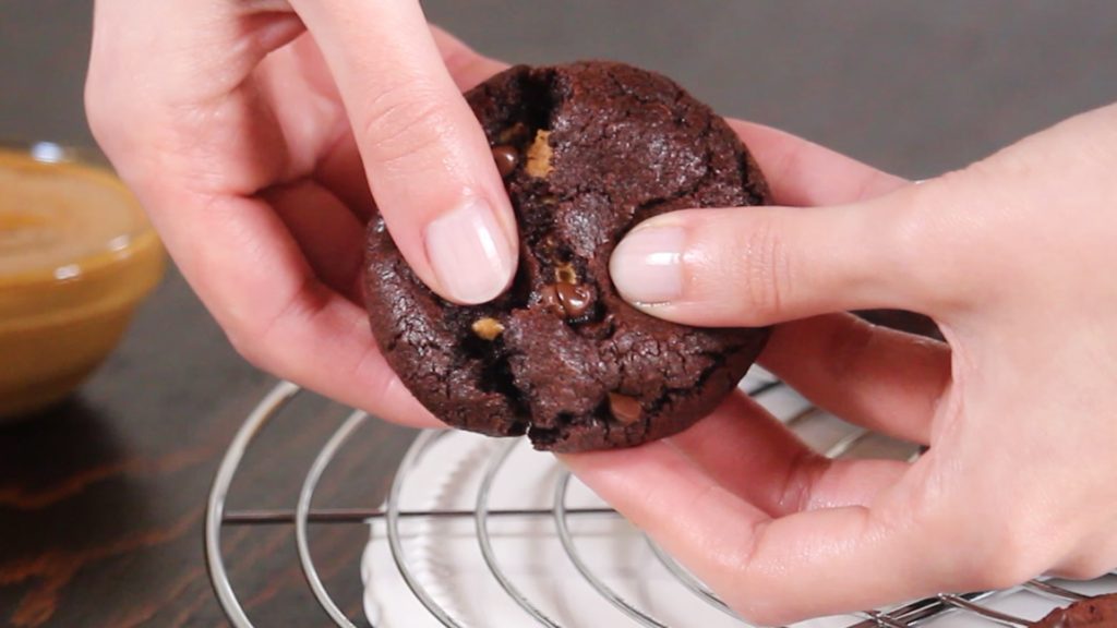 PEANUT BUTTER CHOCOLATE COOKIES