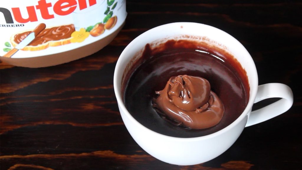 nutella mug cake