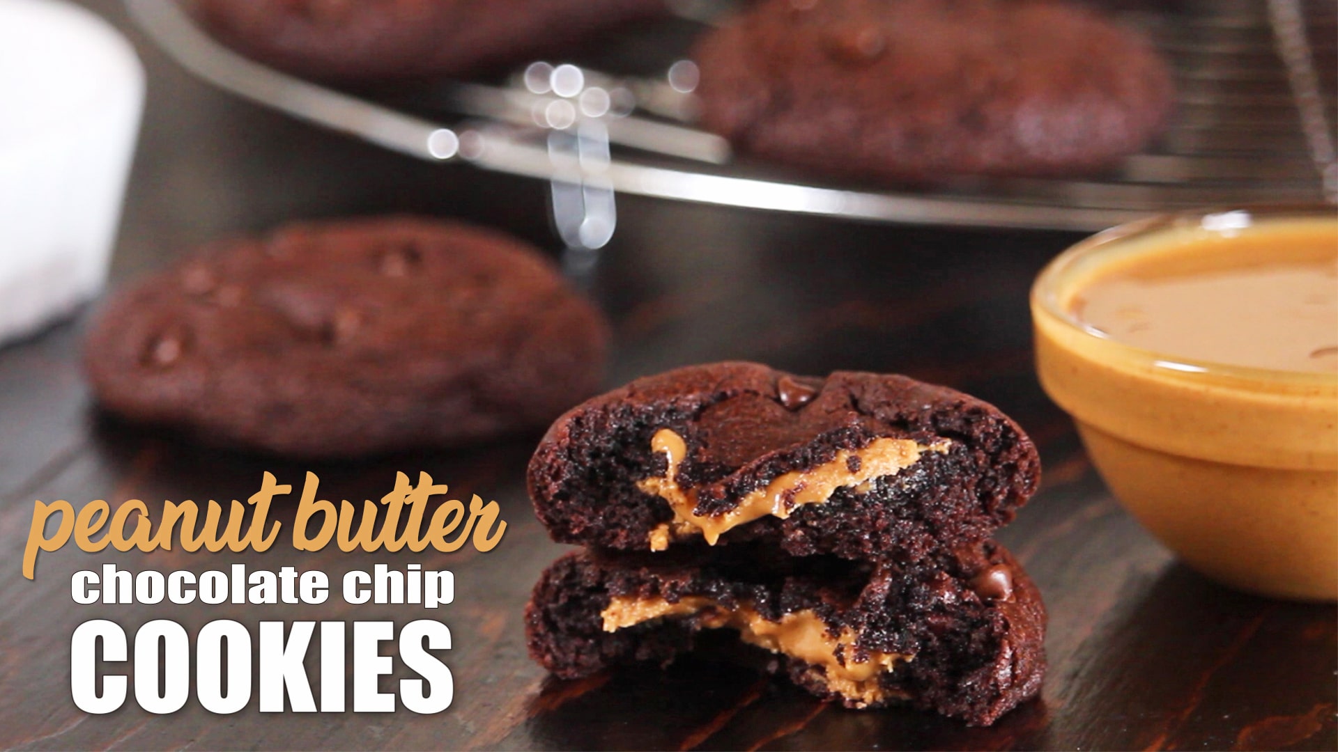 PEANUT BUTTER CHOCOLATE COOKIES