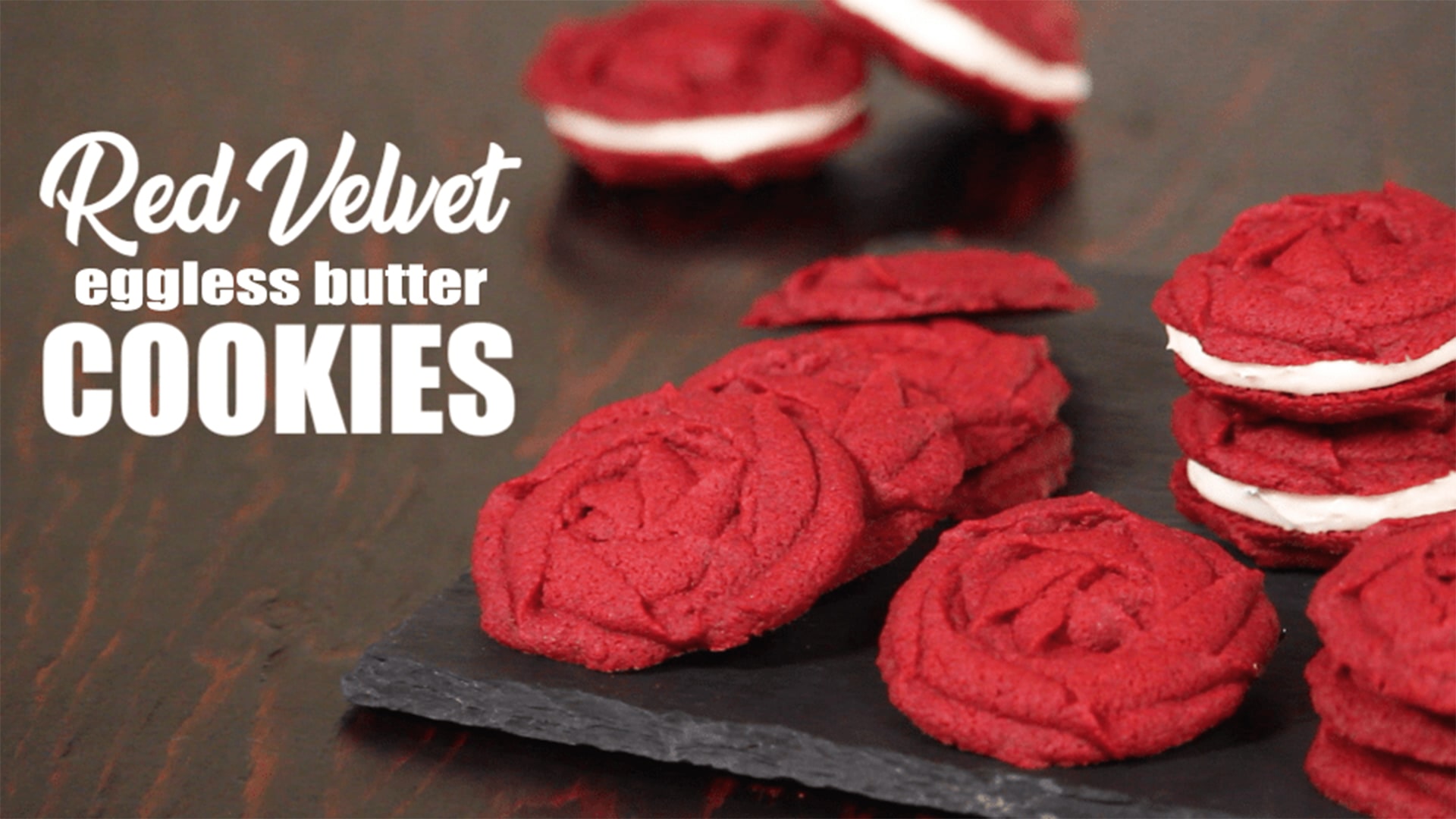 red velvet cookie roses