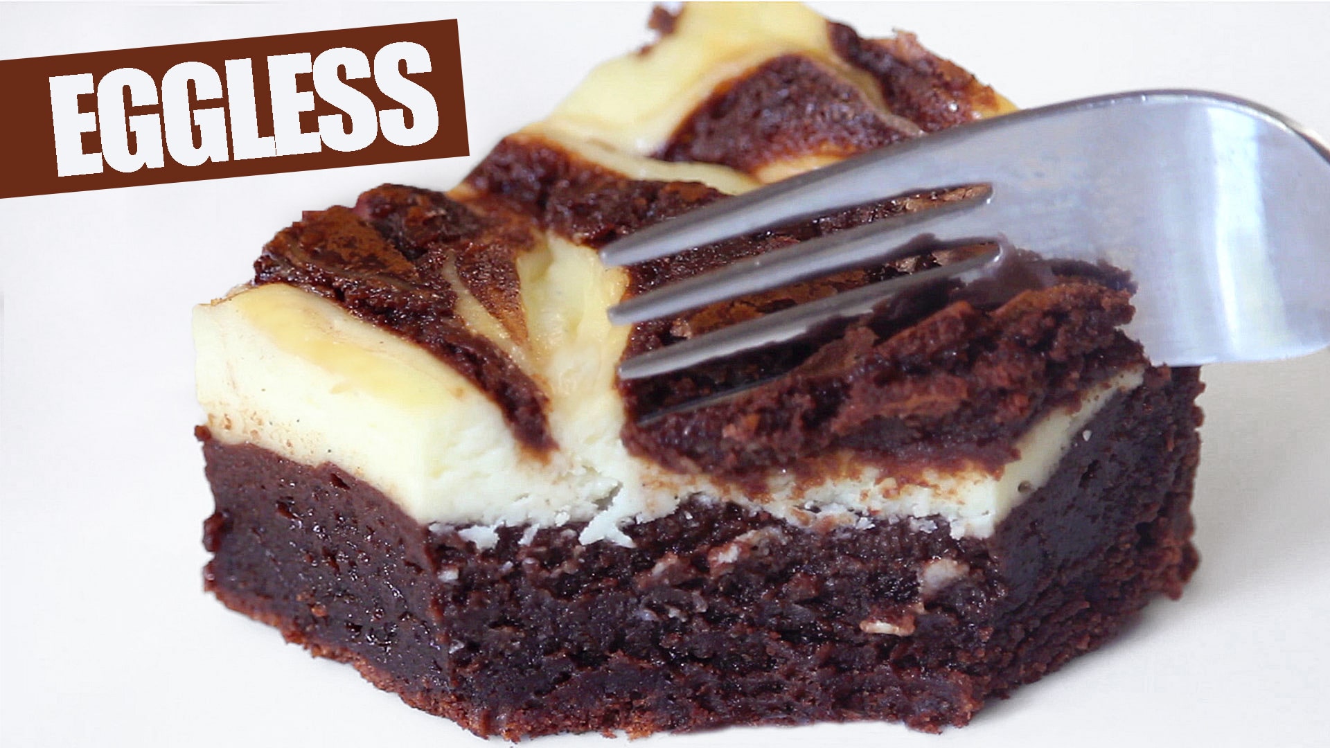 EGGLESS CHEESECAKE BROWNIES