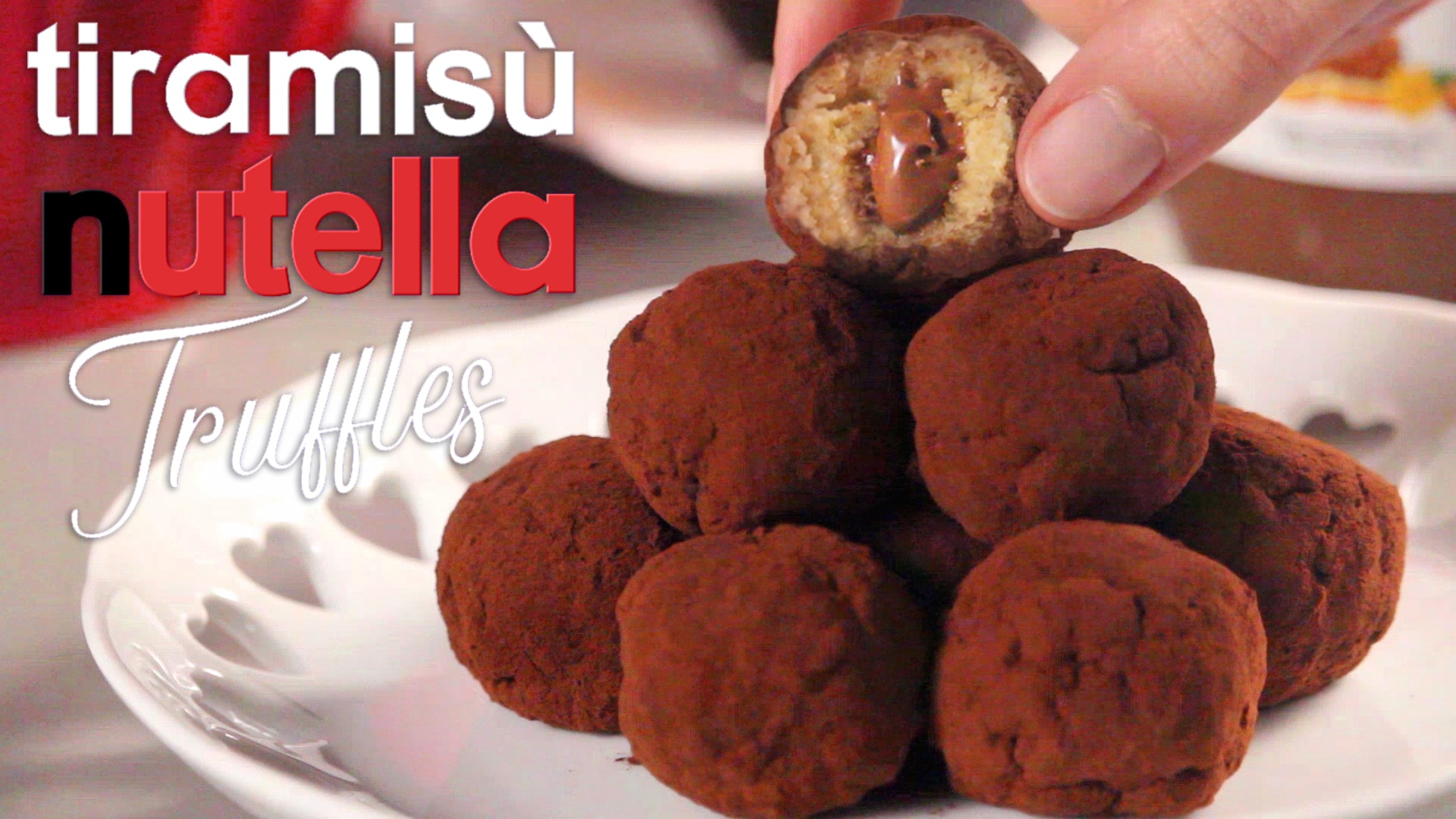 tiramisu nutella truffles