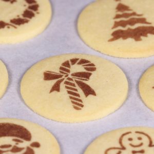stencil christmas cookies