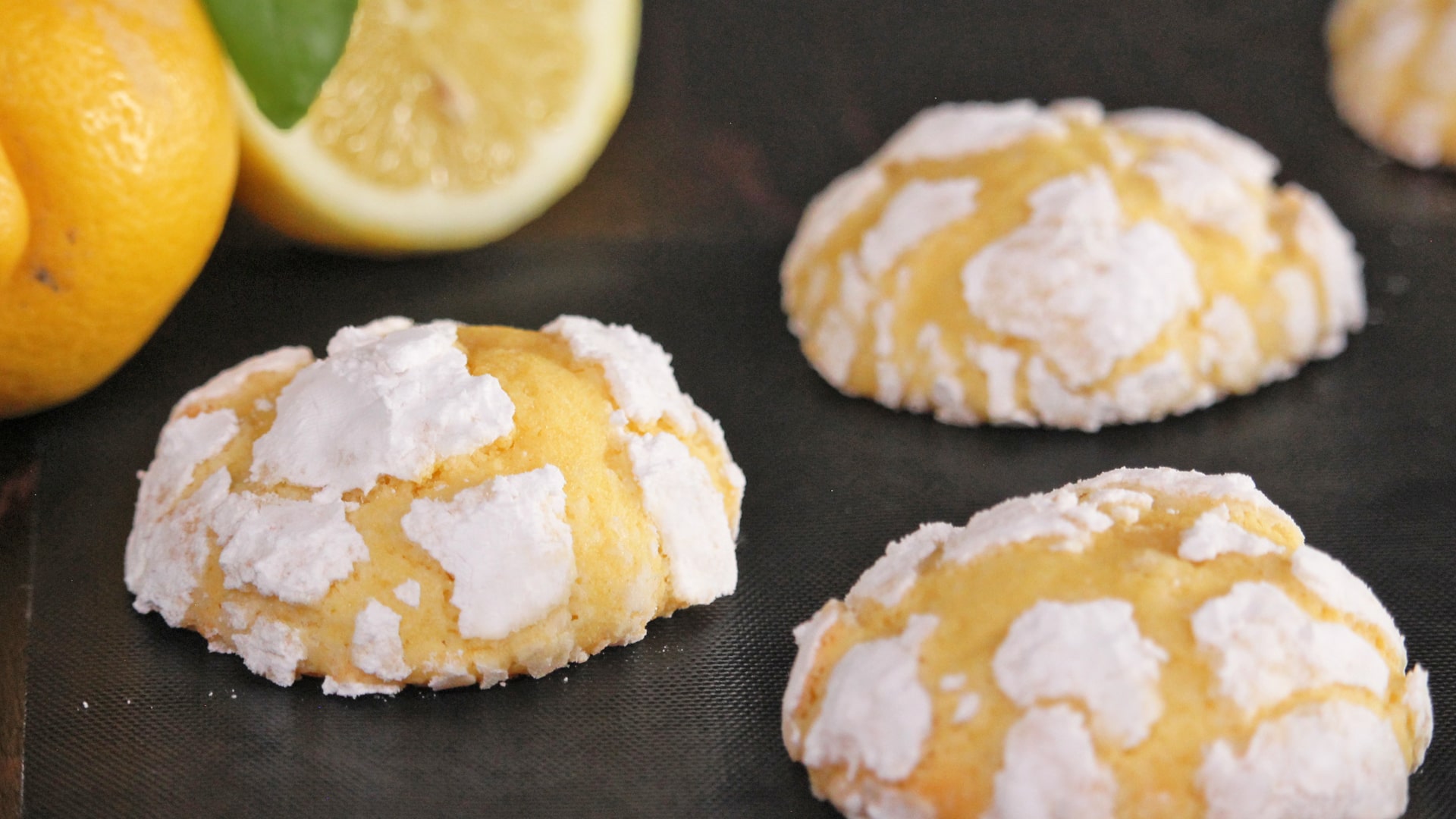 LEMON CRINKLE COOKIES