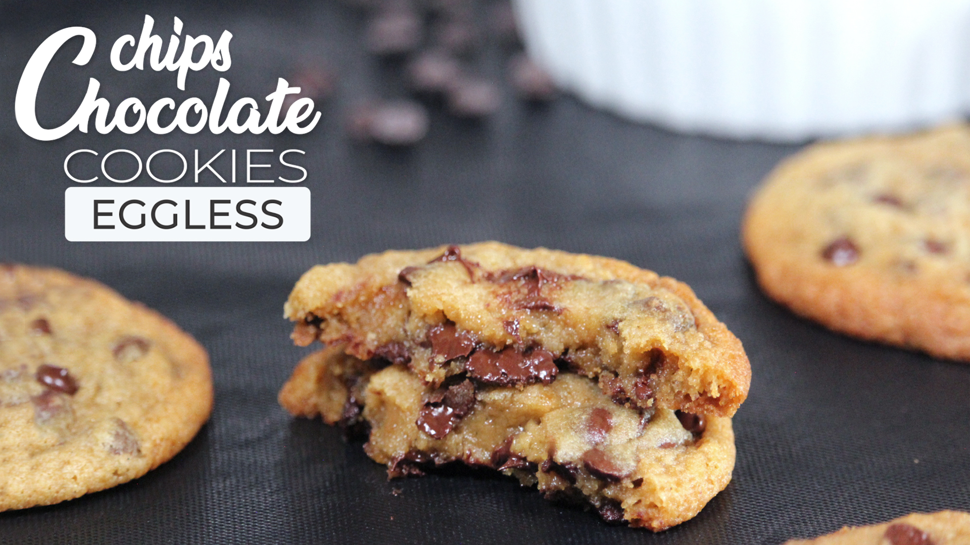 eggless chocolate chip cookies