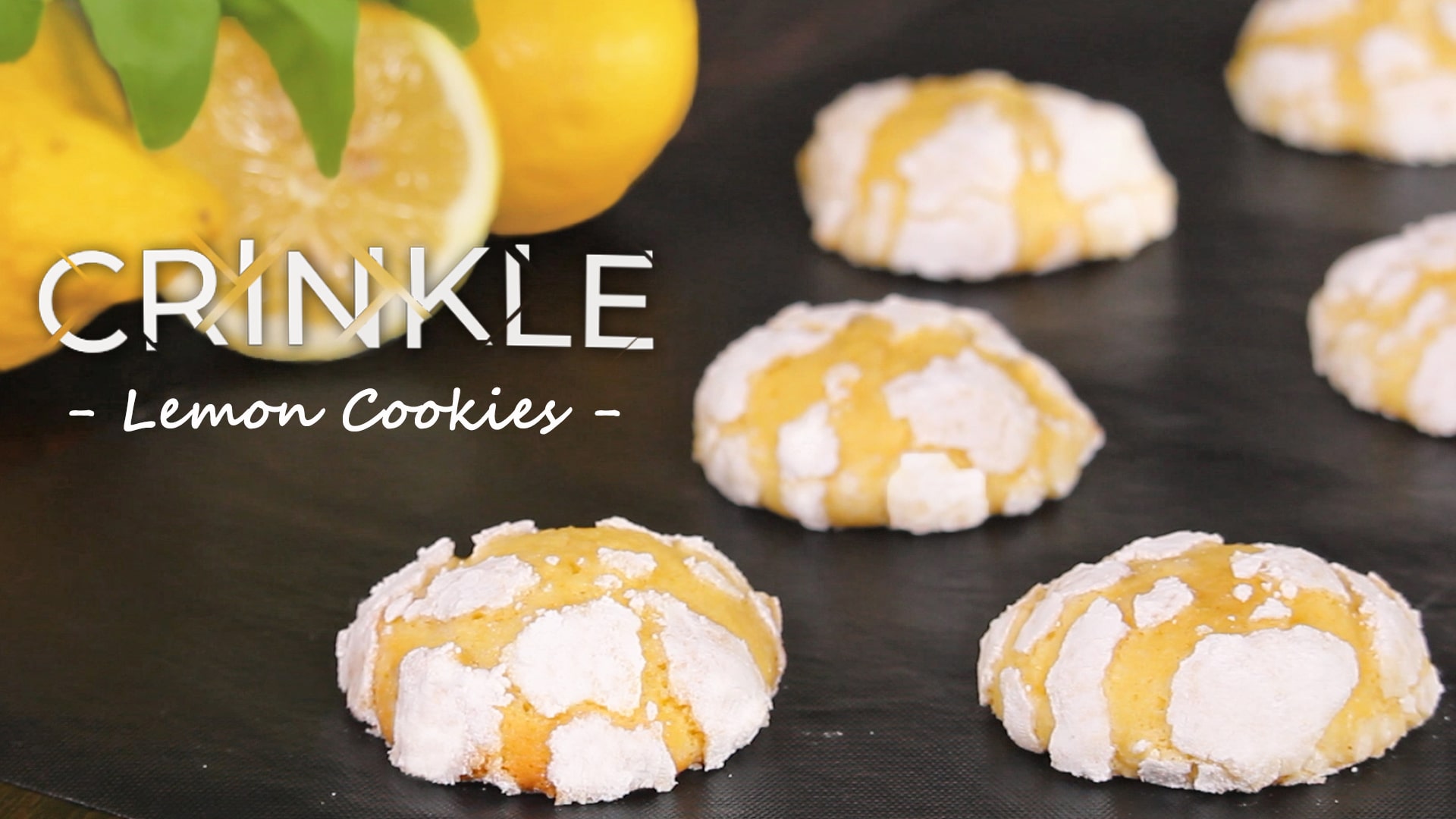 LEMON CRINKLE COOKIES