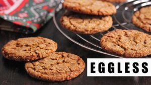 eggless gingersnap cookies