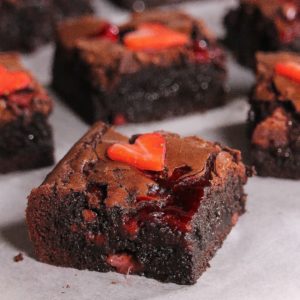 strawberry brownies