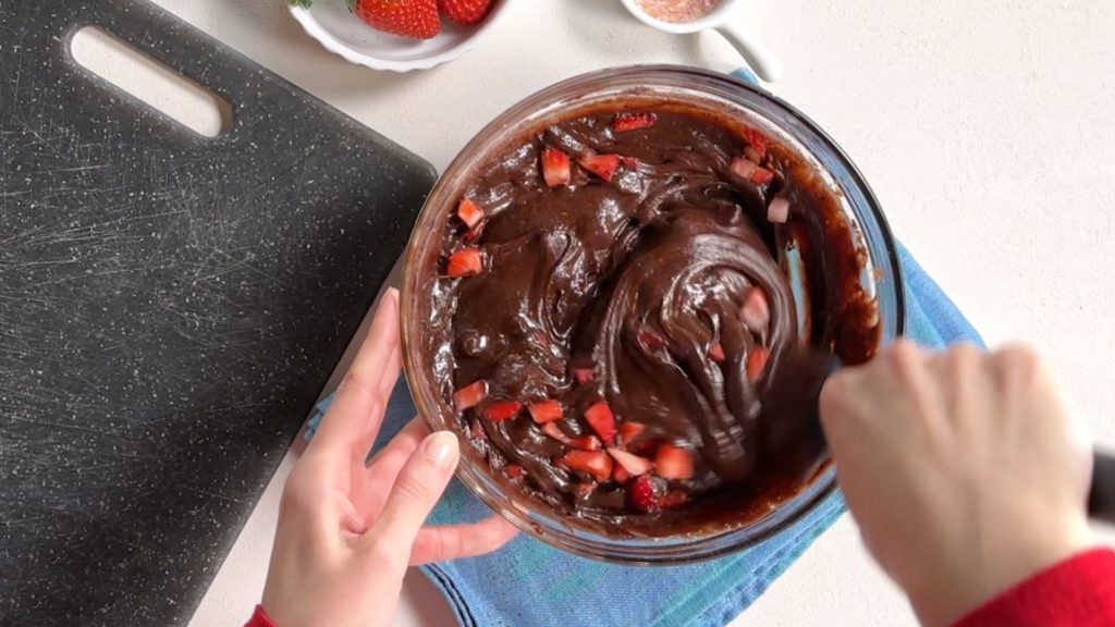 strawberry brownies