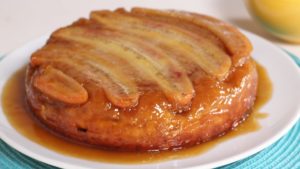 EGGLESS BANANA CARAMEL CAKE