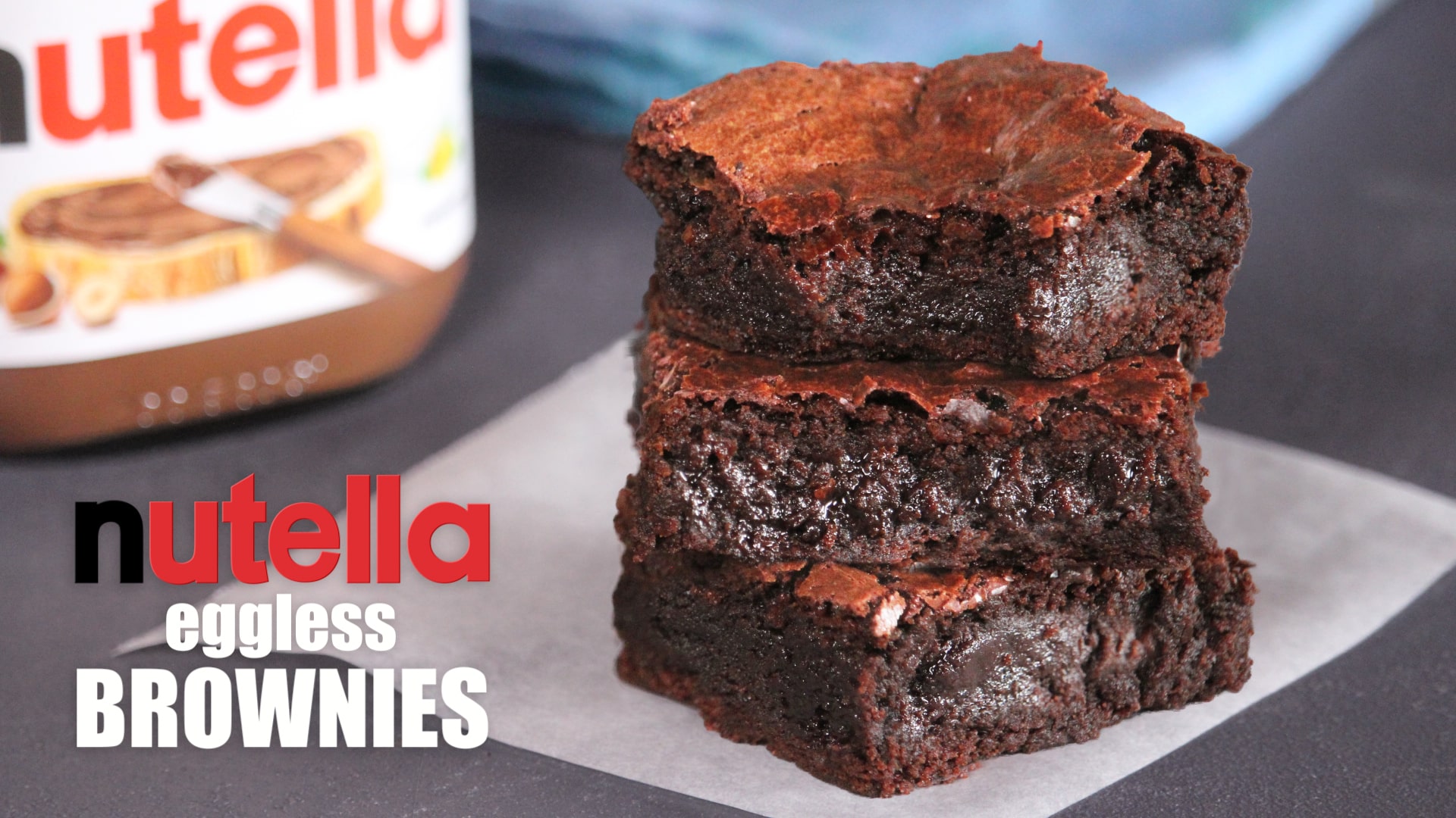 eggless nutella brownies