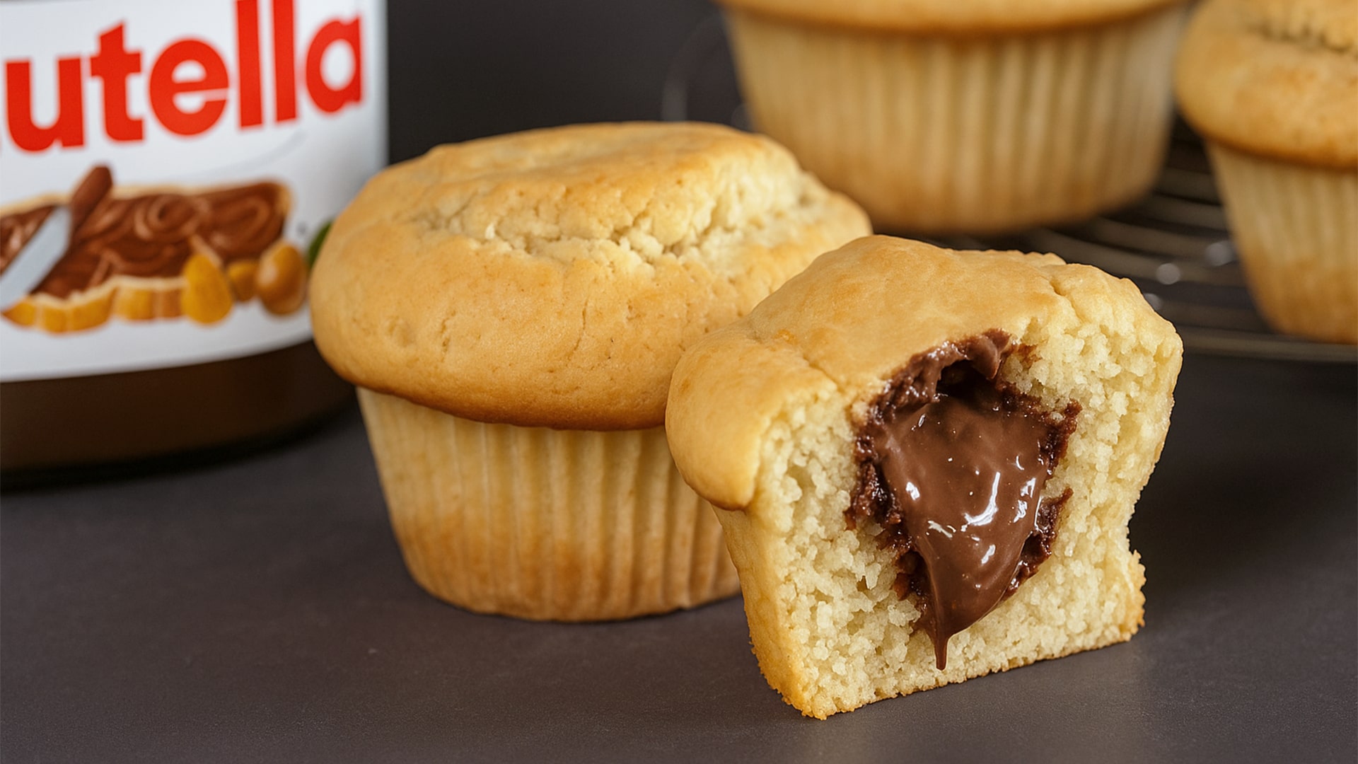 eggless nutella muffins