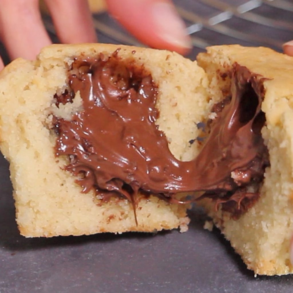 eggless nutella muffins
