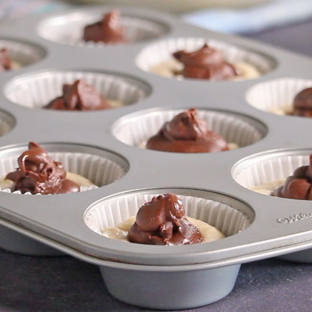 eggless nutella muffins