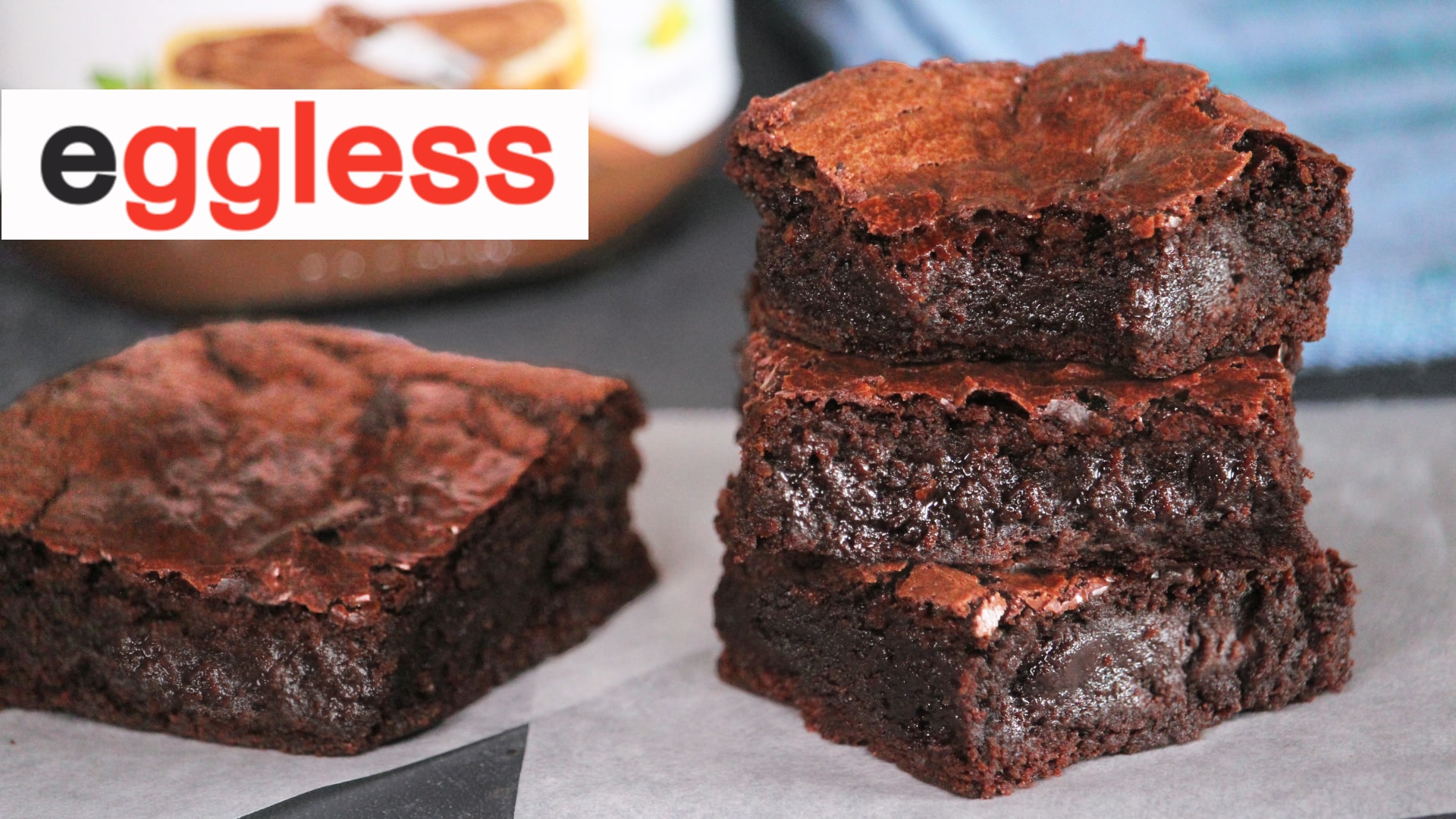 eggless nutella brownies