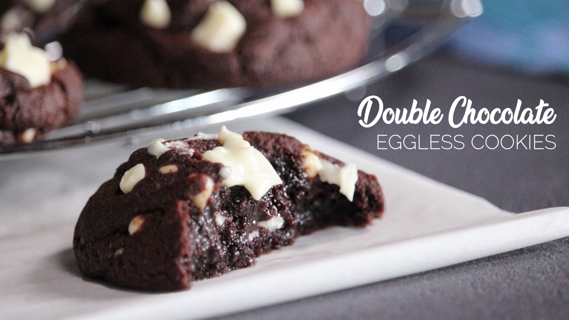 eggless double chocolate cookies