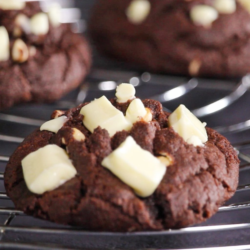 eggless double chocolate cookies